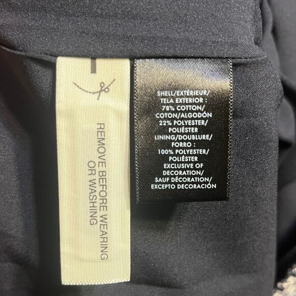 NWT Ann Taylor Black White Tweed Pencil Skirt 8 Classic Preppy Chic MSRP $109 - Picture 5 of 6